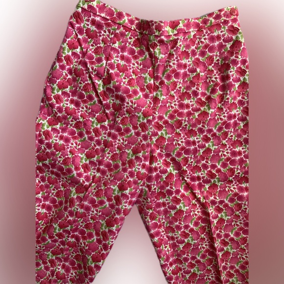 BRIGGS 🌴pink floral cropped pant, 12 - Picture 5 of 7